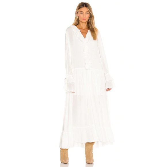 Free People Sweet Darlin Maxi Dress in Ivory - Picture 2 of 4
